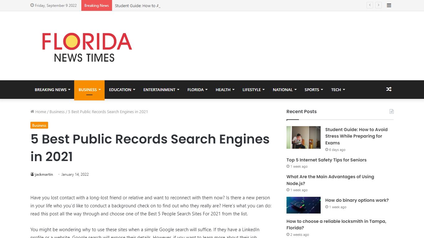 5 Best Public Records Search Engines in 2021 - Florida News Times